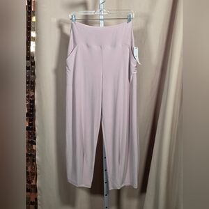 NWT Sympli Dusty Rose Pink Wide Lantern Leg Trousers Size 8